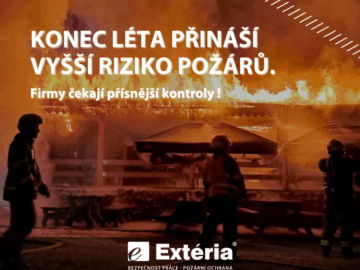 Konec léta přináší vyšší riziko požárů. Firmy čekají přísnější kontroly
