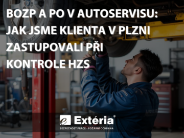 BOZP a&nbsp;PO v&nbsp;autoservisu: Jak jsme klienta v&nbsp;Plzni zastupovali při kontrole HZS