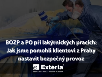 BOZP a&nbsp;PO při lakýrnických pracích: Jak jsme pomohli klientovi z&nbsp;Prahy nastavit bezpečný provoz