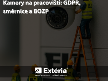 Kamery na pracovišti: GDPR, směrnice a&nbsp;BOZP