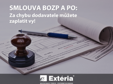 Smlouva BOZP a&nbsp;PO: Za chybu dodavatele můžete zaplatit vy!