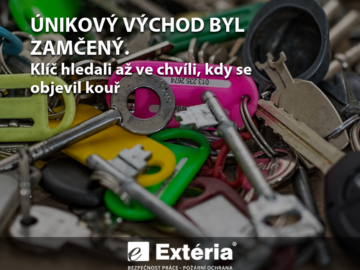 Únikový východ byl zamčený. Klíč hledali až ve chvíli, kdy se objevil kouř